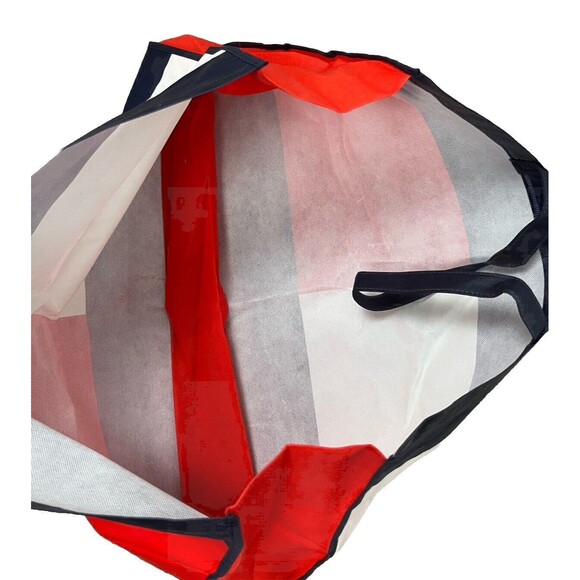 Tommy Hilfiger Shopper Bag XL Large Tote Double Handles‎ Red White Blue 25x15x5 - Picture 3 of 3